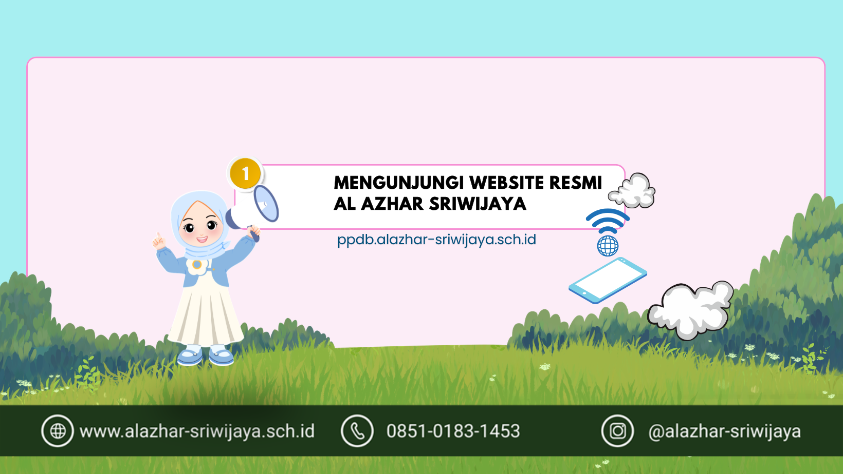 1. Mengunjungi website resmi Al Azhar Sriwijaya 